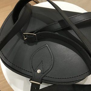 Leather Saddle Crossbody Bag